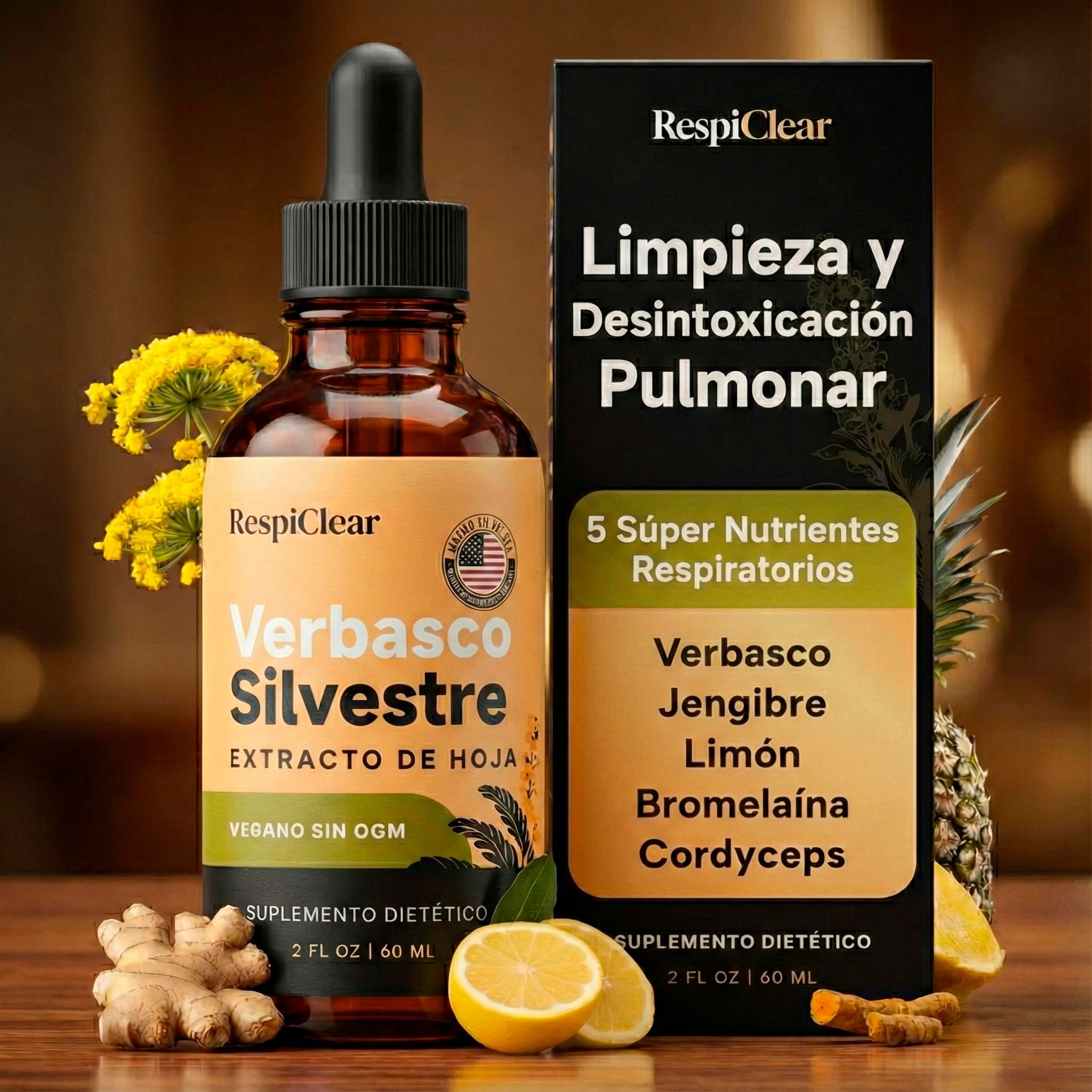 Nuevas Gotas de Verbasco de Máxima Potencia para Fumadores | Pulmora™