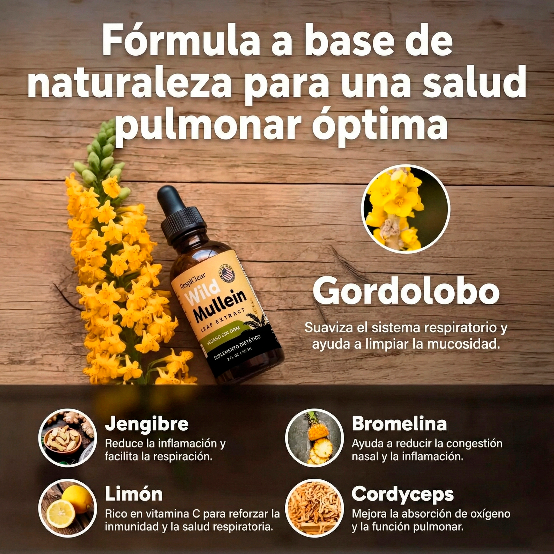 Nuevas Gotas de Verbasco de Máxima Potencia para Fumadores | Pulmora™
