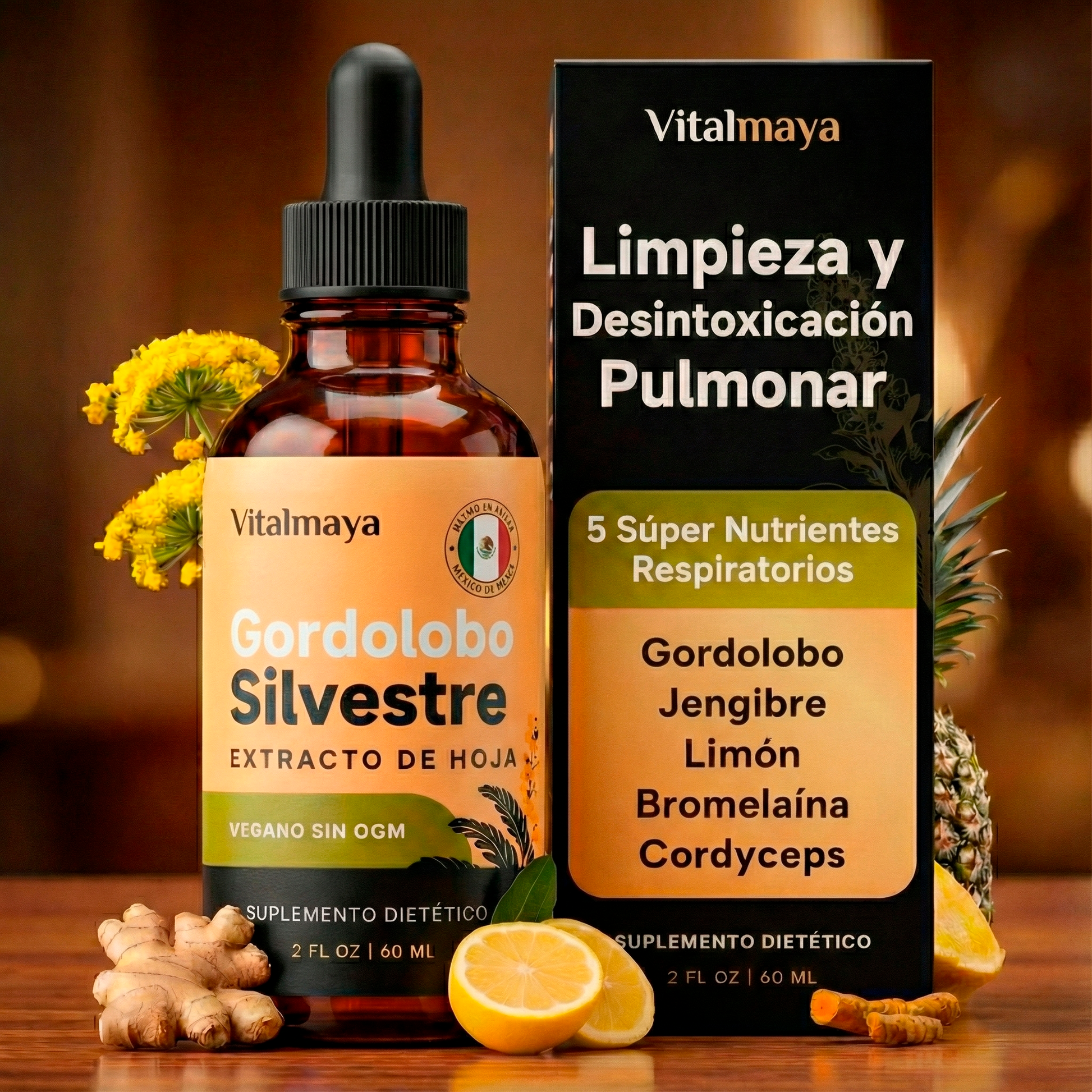 Nuevas Gotas de Gordolobo de Máxima Potencia para Fumadores | Vitalmaya™